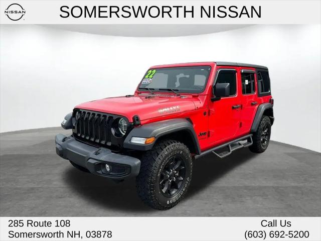 2022 Jeep Wrangler Unlimited Willys 4x4 for sale in Somersworth, NH