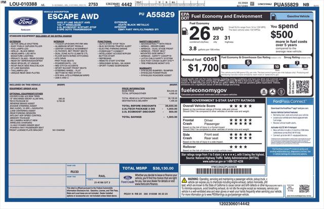 Used 2023 Ford Escape ST-Line Select For Sale in Muscle Shoals, AL