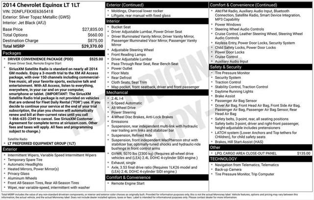 2014 Chevrolet Equinox LT for sale in Dover, DE