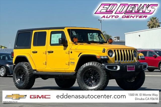 2020 Jeep Wrangler Unlimited Sahara for sale in Dinuba, CA