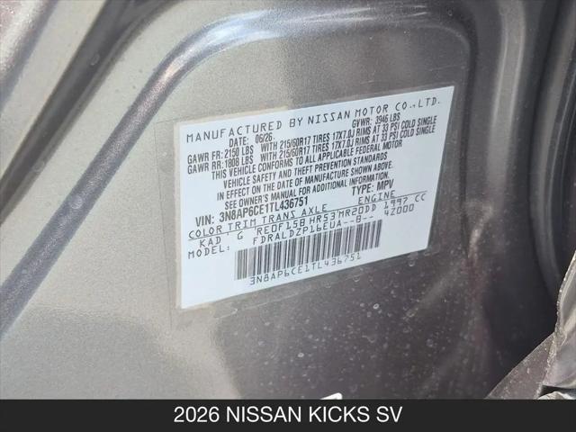 2026 Nissan Kicks SV
