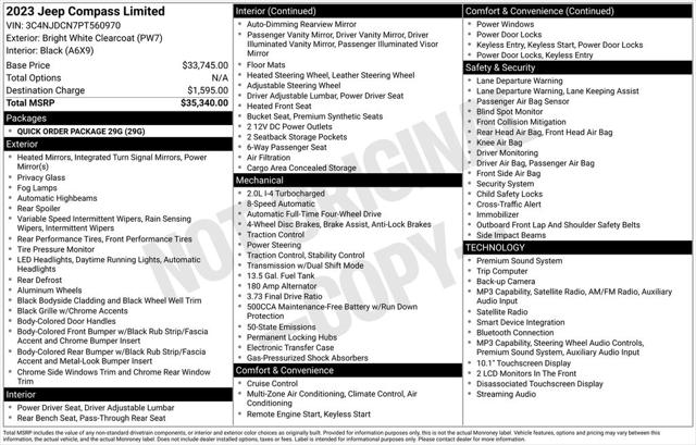 2023 Jeep Compass Limited 4x4