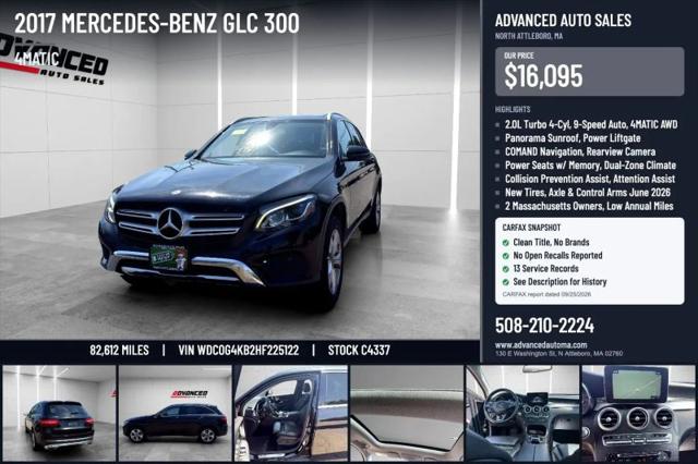 2017 Mercedes-Benz GLC 4MATIC for sale in North Attleboro, MA
