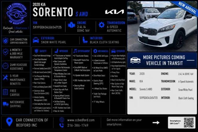 2020 Kia Sorento 3.3L S for sale in Bedford, OH