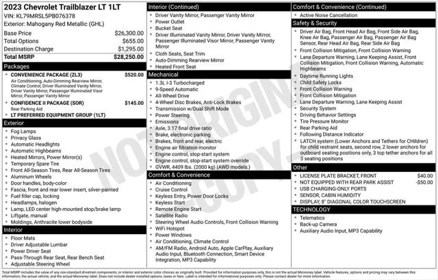 2023 Chevrolet Trailblazer AWD LT 2023 Chevrolet Trailblazer AWD LT