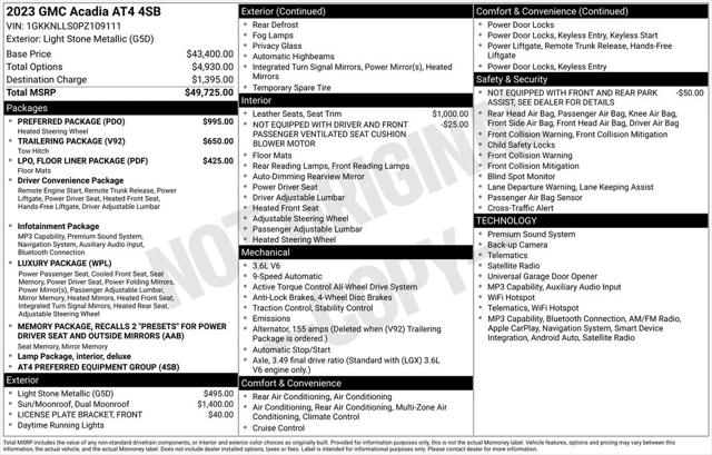 2023 GMC Acadia AWD AT4