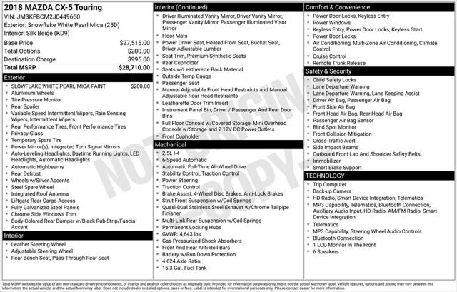 2018 Mazda CX-5 Touring for sale in New Castle, PA