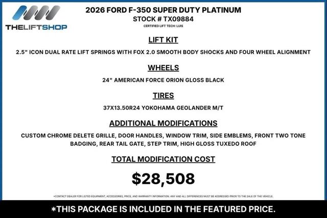 2026 Ford F-350 Platinum for sale in Garland, TX