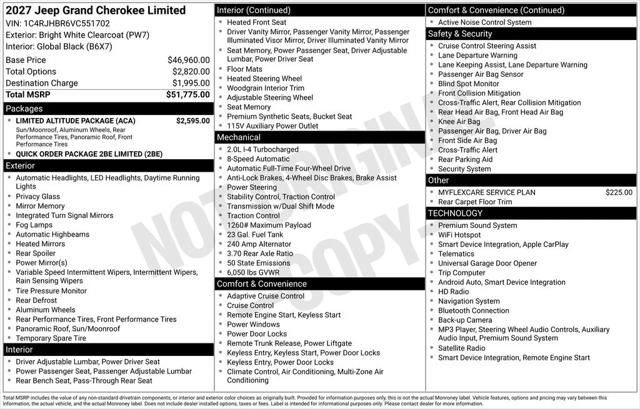 2027 Jeep Grand Cherokee Limited 2027 Jeep Grand Cherokee Limited