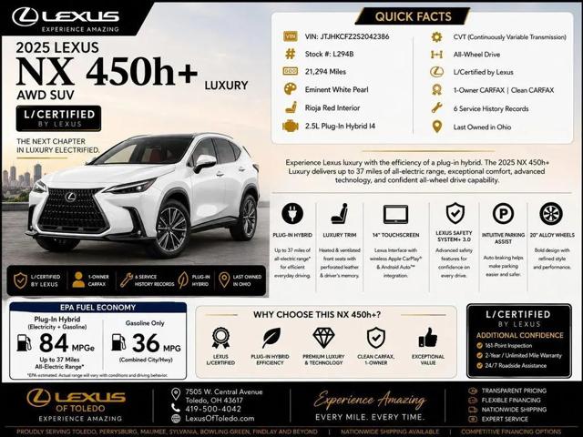 2025 Lexus NX Luxury for sale in Toledo, OH