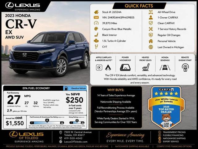 2023 Honda CR-V EX for sale in Toledo, OH