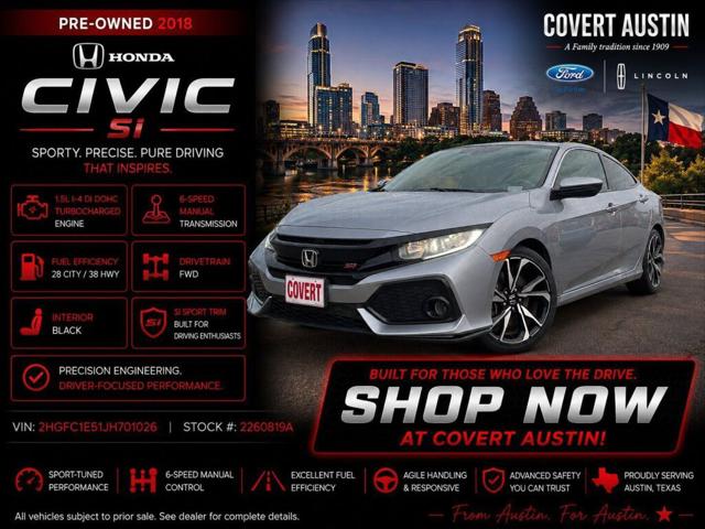 2018 Honda Civic Si for sale in Austin, TX
