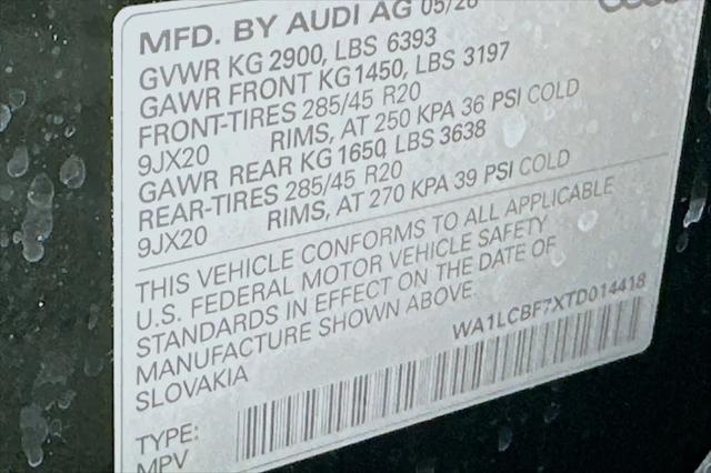 2026 Audi Q7 Premium Plus 45 TFSI quattro tiptronic