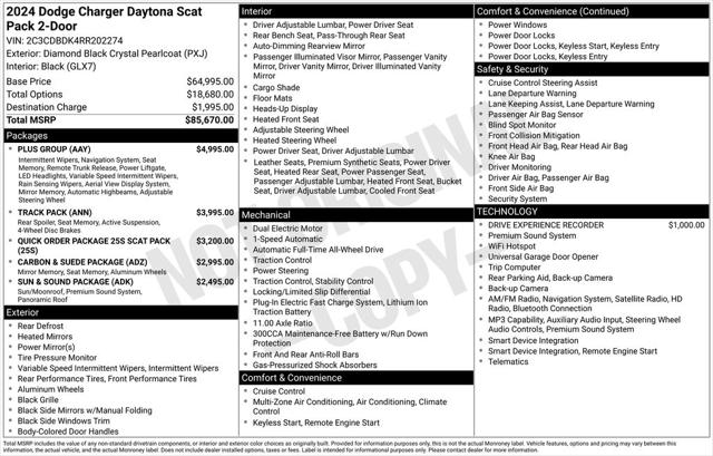 2024 Dodge Charger Daytona Scat Pack AWD for sale in Warren, MI