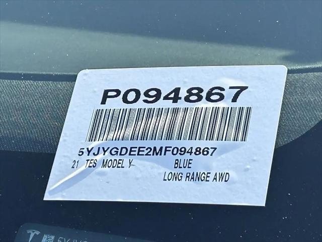 2021 Tesla Model Y Long Range Dual Motor All-Wheel Drive