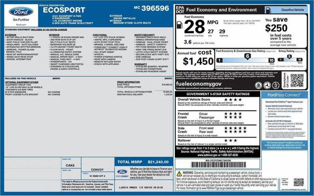 2021 Ford EcoSport S