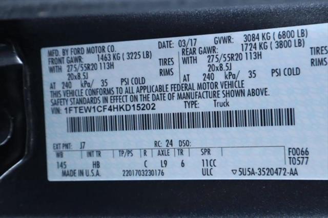 2017 Ford F-150 Platinum
