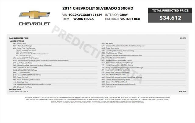 2011 Chevrolet Silverado 2500HD Work Truck for sale in Stafford, VA