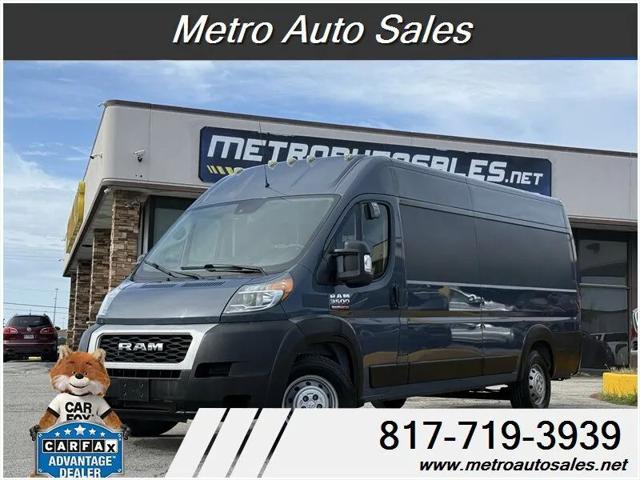 2021 Ram ProMaster Cargo Van High Roof 159" WB EXT for sale in Arlington, TX