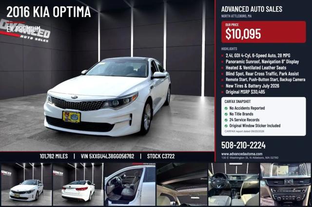 2016 Kia Optima EX for sale in North Attleboro, MA