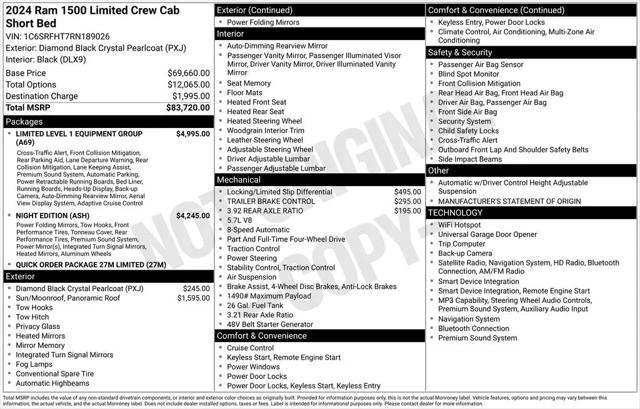 2024 Ram 1500 Limited Crew Cab 4x4 57 Box