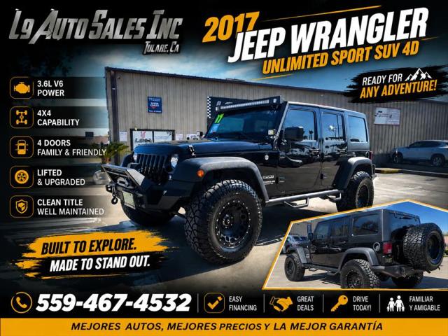 2017 Jeep Wrangler Unlimited Sport for sale in Tulare, CA