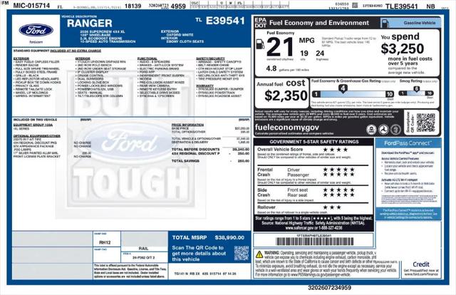 2026 Ford Ranger XL