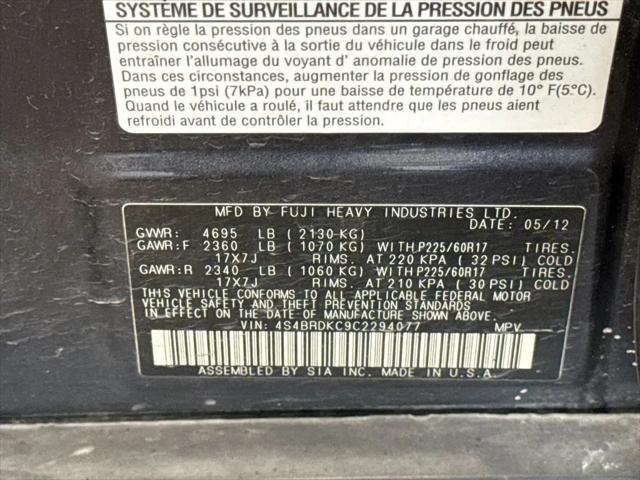 2012 Subaru Outback 3.6R Limited