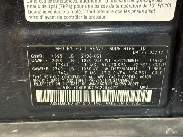 2012 Subaru Outback 3.6R Limited
