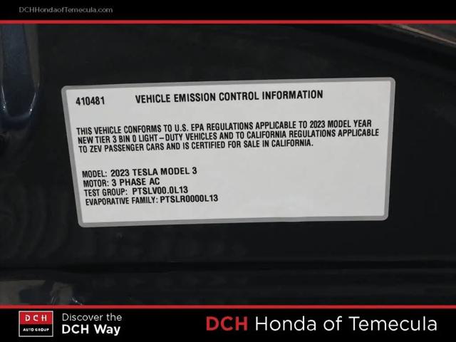 2023 Tesla Model 3 Rear-Wheel Drive