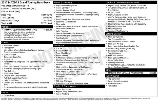 2017 Mazda Mazda3 Grand Touring for sale in Cincinnati, OH