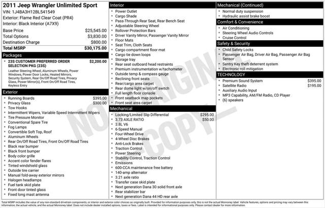 2011 Jeep Wrangler Unlimited Sport 2011 Jeep Wrangler Unlimited Sport