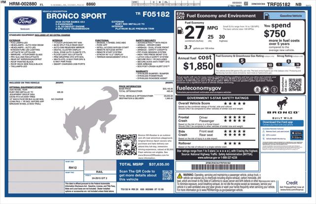 2026 Ford Bronco Sport Outer Banks for sale in Jacksonville, FL