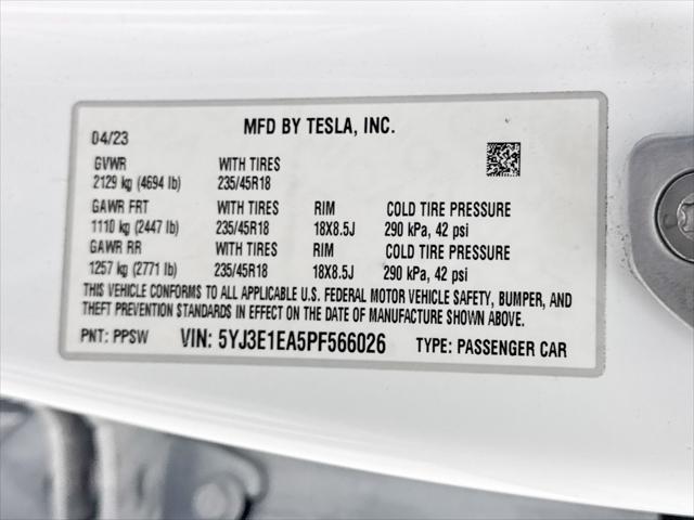 2023 Tesla Model 3 Rear-Wheel Drive