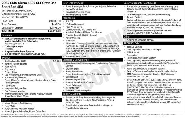 2025 GMC Sierra 1500 4WD Crew Cab Short Box SLT for sale in Pensacola, FL