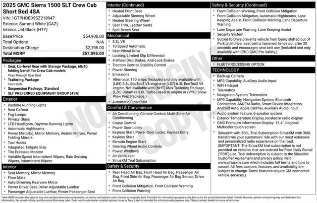 2025 GMC Sierra 1500 2WD Crew Cab Short Box SLT for sale in Pensacola, FL