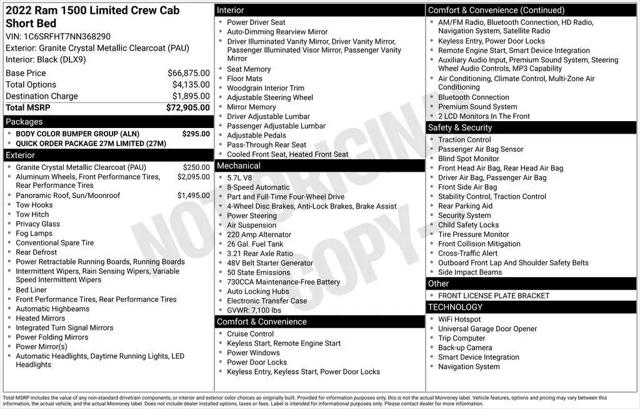 2022 Ram 1500 Limited Crew Cab 4x4 5'7" Box for sale in Chippewa Falls, WI