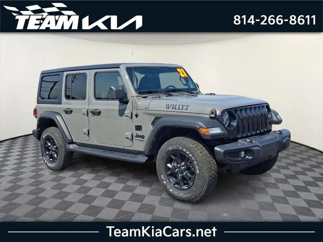 2021 Jeep Wrangler Willys 4x4 for sale in Johnstown, PA