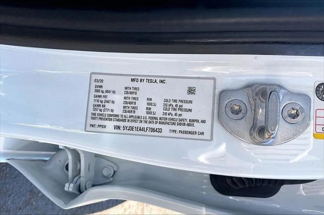 2020 Tesla Model 3 Standard Range Plus Rear-Wheel Drive