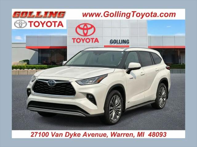 2021 Toyota Highlander Hybrid Platinum for sale in Warren, MI