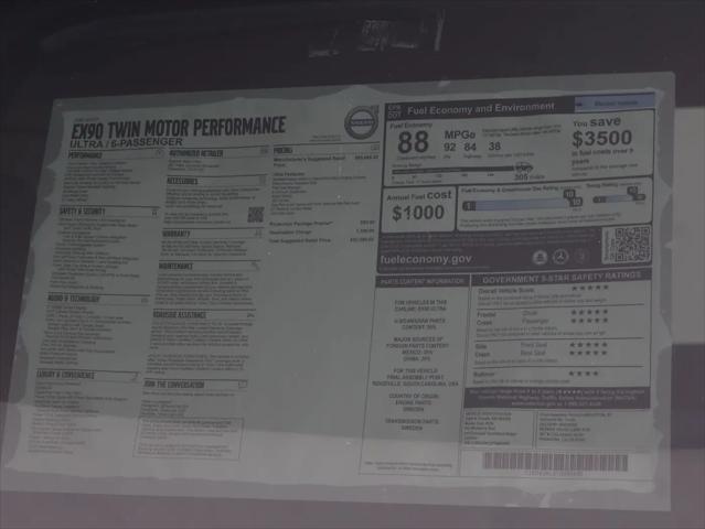 2026 Volvo X 90 Ultra, Twin Motor Performance, Fully electric, 6 Seats