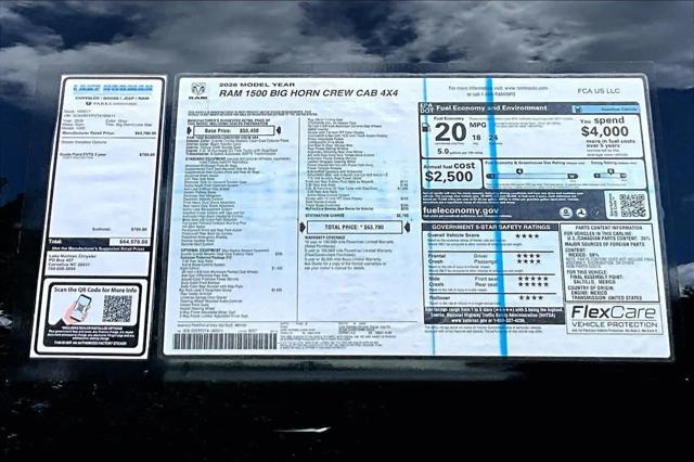 2026 Ram 1500 Big Horn Crew Cab 4x4 57 Box