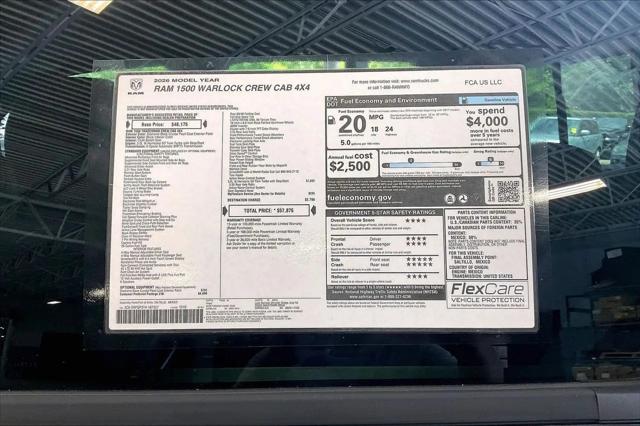 2026 Ram 1500 Warlock Crew Cab 4x4 5'7" Box