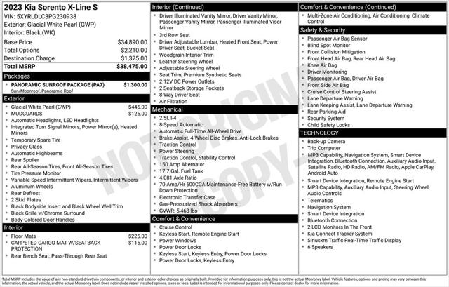 2023 Kia Sorento X-Line S 2023 Kia Sorento X-Line S