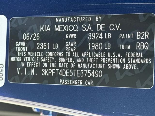 2026 Kia K4 LXS