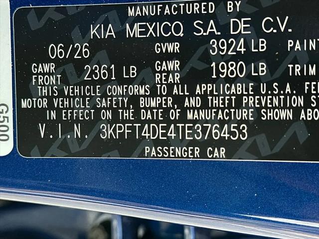 2026 Kia K4 LXS