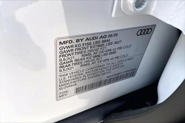 2026 Audi SQ7 Prestige TFSI quattro tiptronic