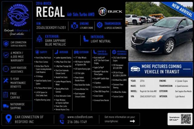 2016 Buick Regal Turbo for sale in Bedford, OH
