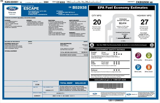 2012 Ford Escape XLT
