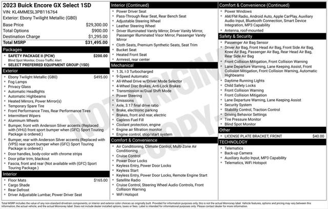 2023 Buick Encore GX Select AWD 2023 Buick Encore GX Select AWD